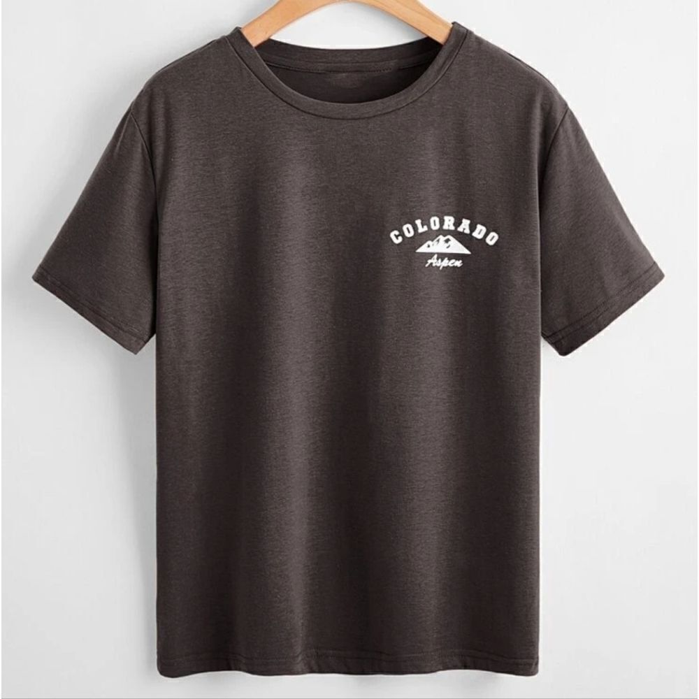NWOT, Aspen Colorado Graphic Short Sleeve Tee Shirt, Size S